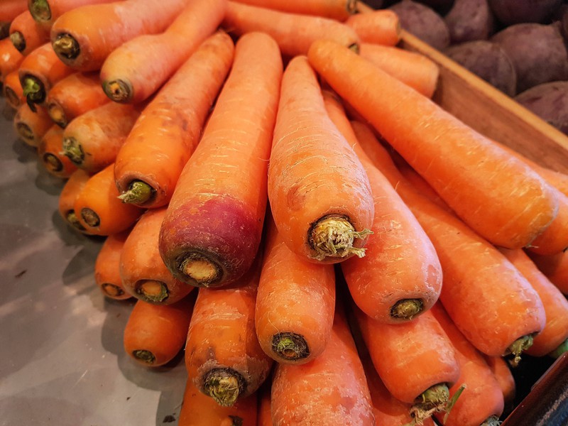 Karottenreste darf der Vierbeiner problemlos essen.