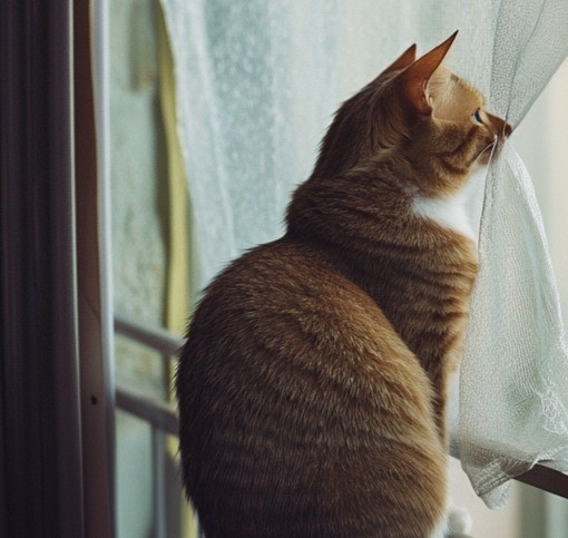 Sicherer ist es für Katzen in einem Freigehege.