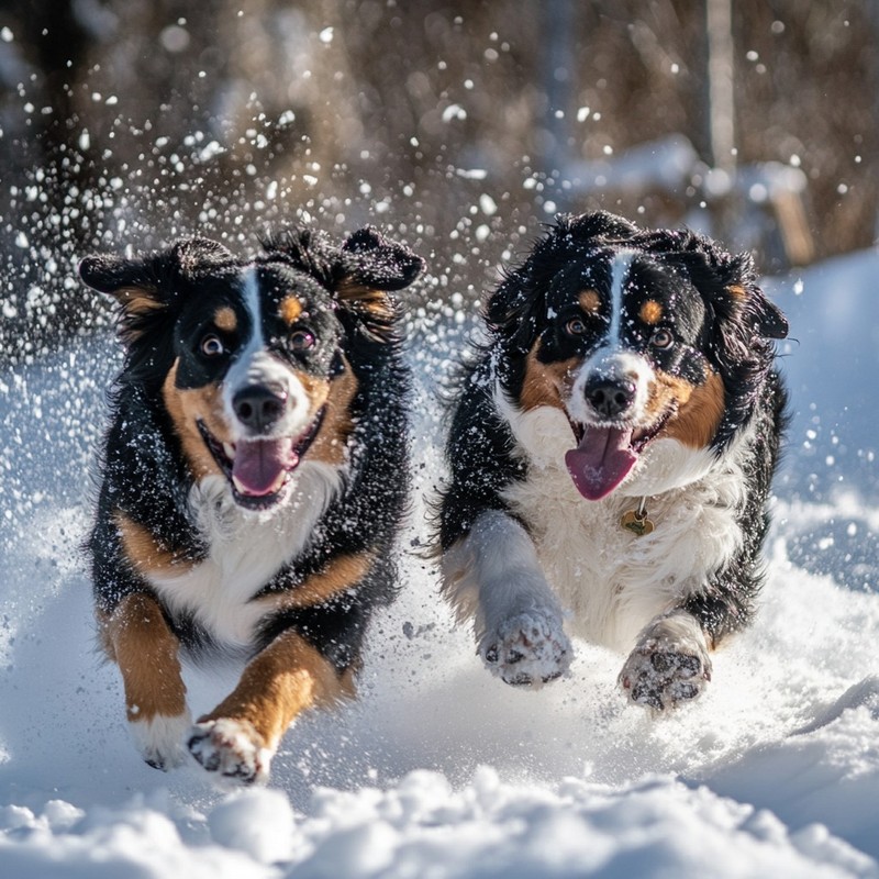 Dein Partner im Winterurlaub: Nordische Hunde und Berghunde lieben den Schnee.