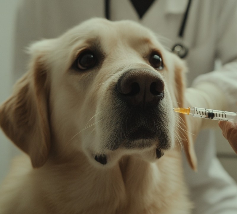 Ein Hund muss gegen Hepatitis geimpft werden.