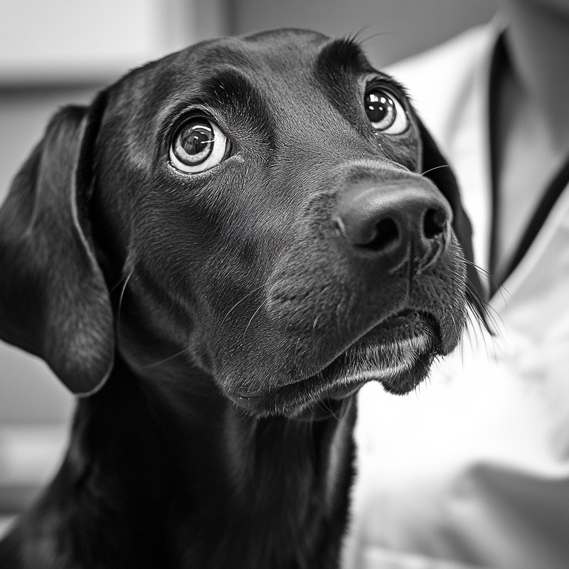 Viele Hund haben Angst vor dem Impfen beim Tierarzt.