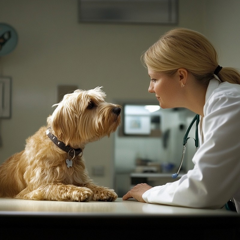 Zum Impfen muss ein Hund zum Tierarzt.