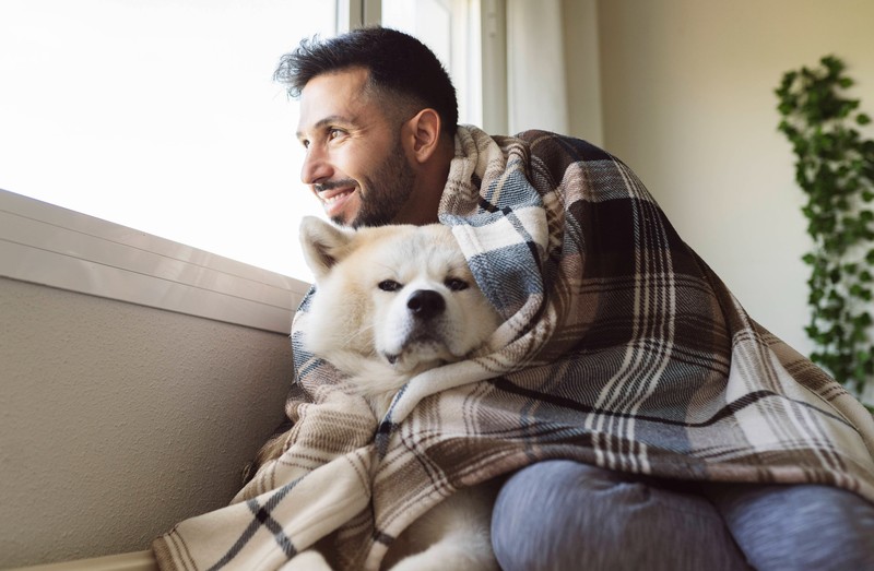 Hunde schlecken sich viel die Nase bei einer Erkältung.