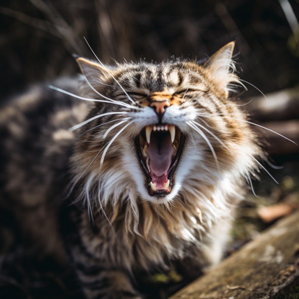 Die Überbeanspruchung der Stimmbänder ist eine weitere mögliche Ursache für vorübergehende Heiserkeit bei Katzen.