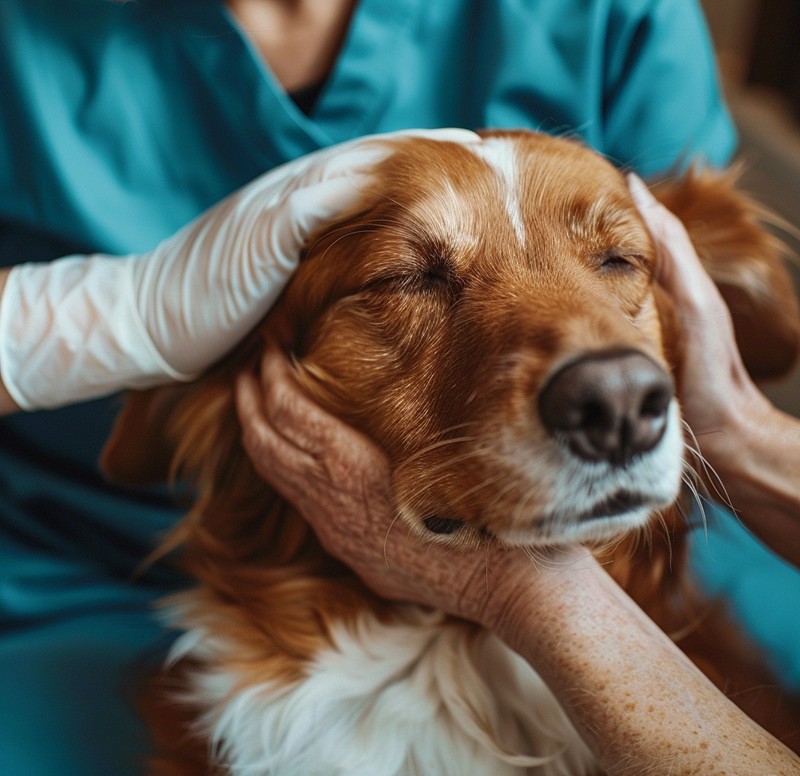 Ab zum Tierarzt: Bei Hunden kann Schwanzjagen auf eine Zwangsstörung hinweisen.
