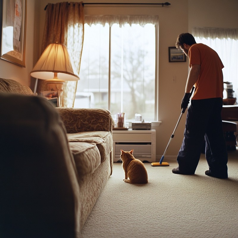 Tierhaare entfernen: Eine Putzroutine bewahrt vor viel Arbeit.