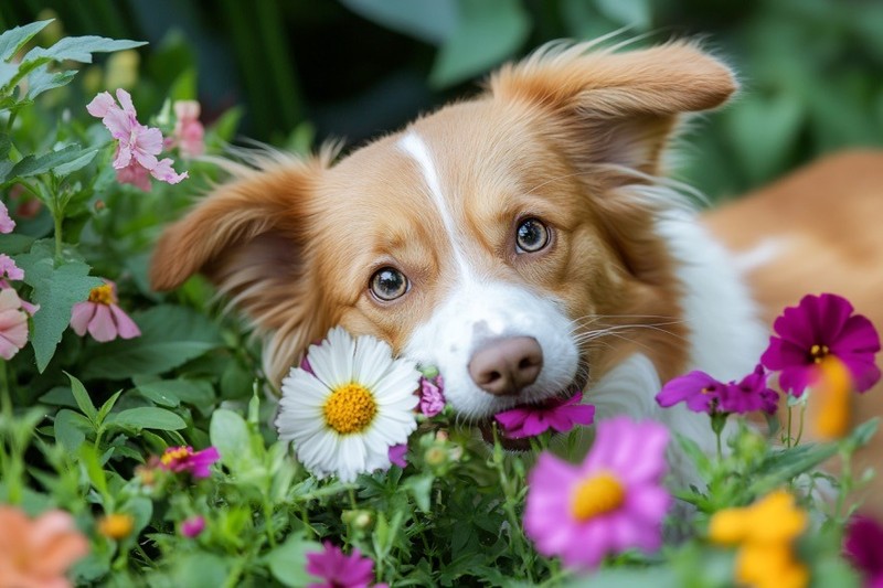 Blumen können bei Hunden zu Vergiftungen führen.