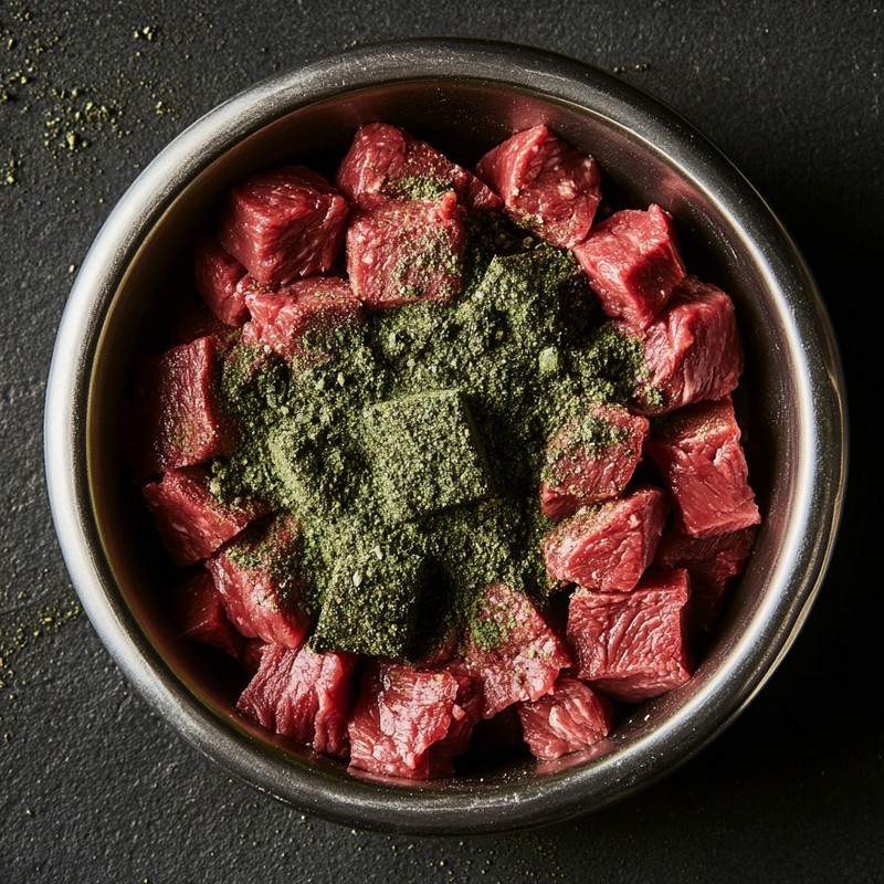 Spirulina-Algen sind geschmacklich nicht jedermanns Sache, aber dafür echte Nährstoffbomben für deinen Hund.