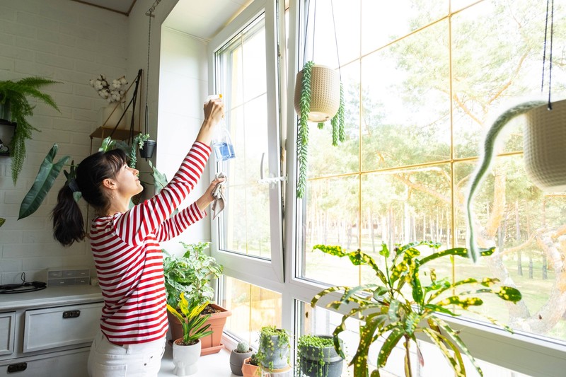Fensterputzen - am besten nicht in der Brutzeit.
